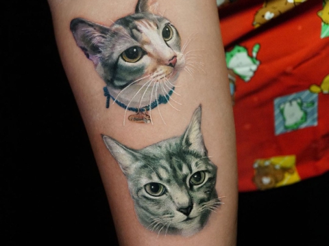 Hình xăm thú cưng đánh yêu 