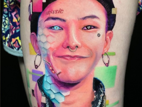 Hình xăm màu đặc sắc 