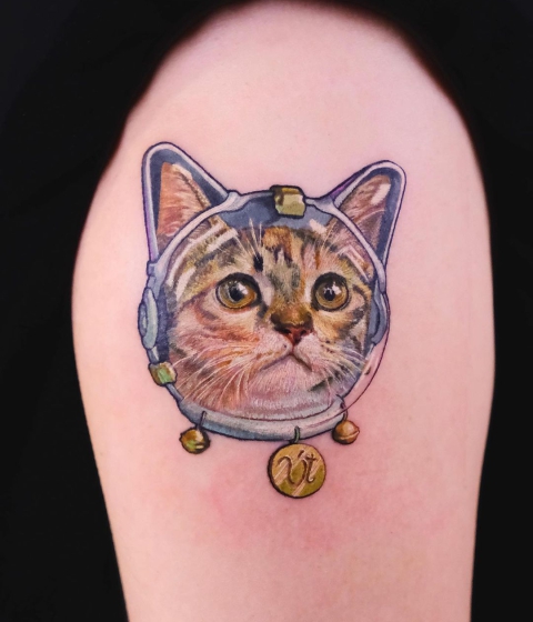 Hình xăm thú cưng đánh yêu 